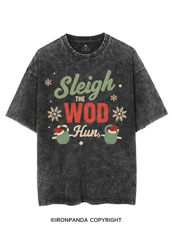 SLEIGH THE WOD VINTAGE GYM SHIRT