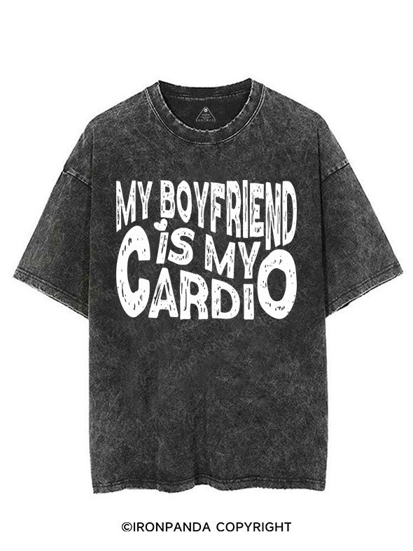 My Boyfriend is My Cardio VINTAGE GYM SHIRT