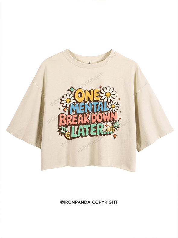 one mental breakdown later CROP TOPS