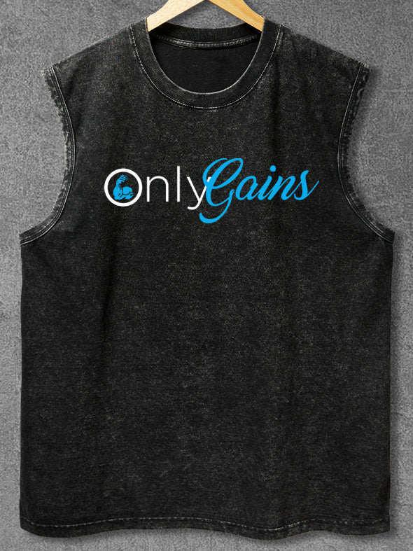 only gains Washed Gym Tank