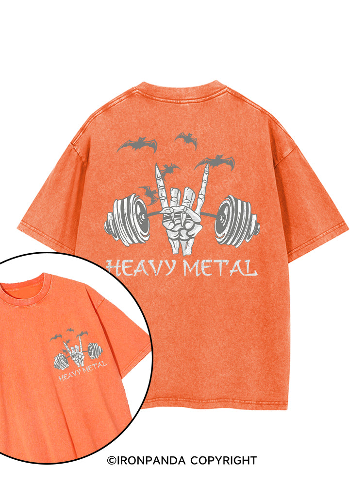 HEAVY METAL  printed Gym Shirt