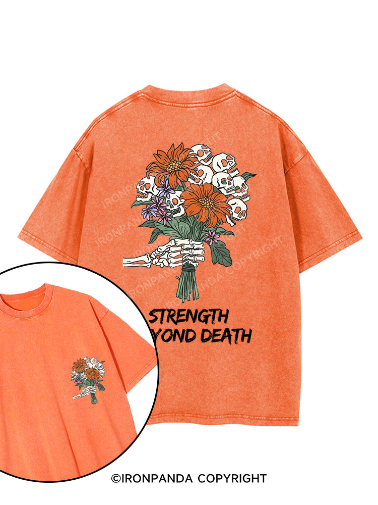 STRENGTH BEYOND DEATH printed Gym Shirt