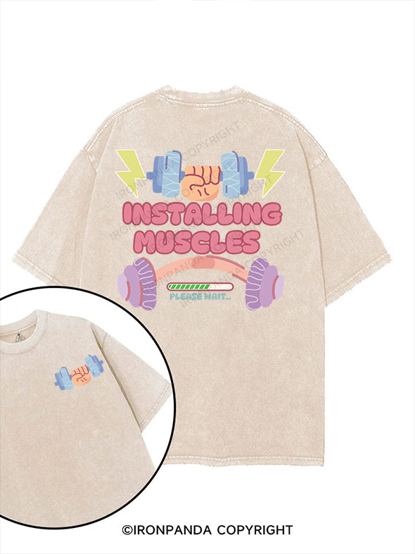 please wait printed Gym Shirt