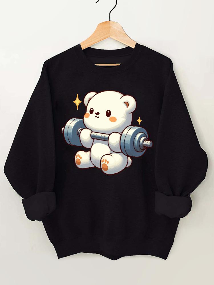 Ironpanda Lift Heavy Baby Bear Gym Sweatshirt