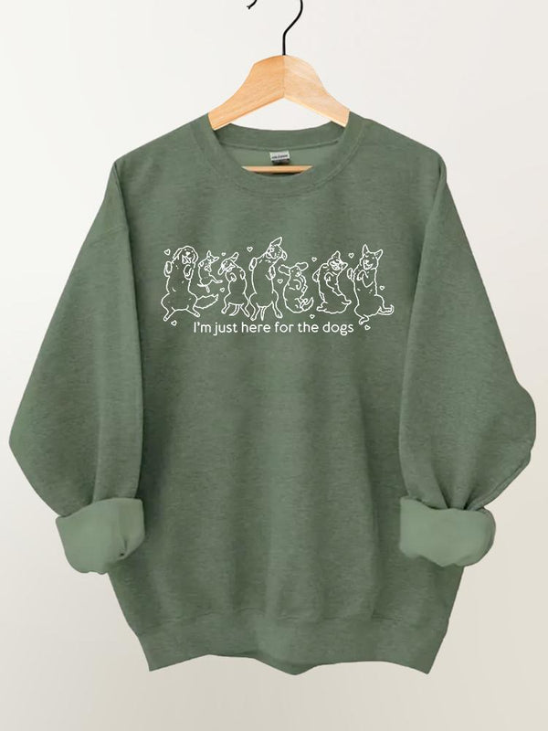 I'm Just Here for The Dog Gym Sweatshirt