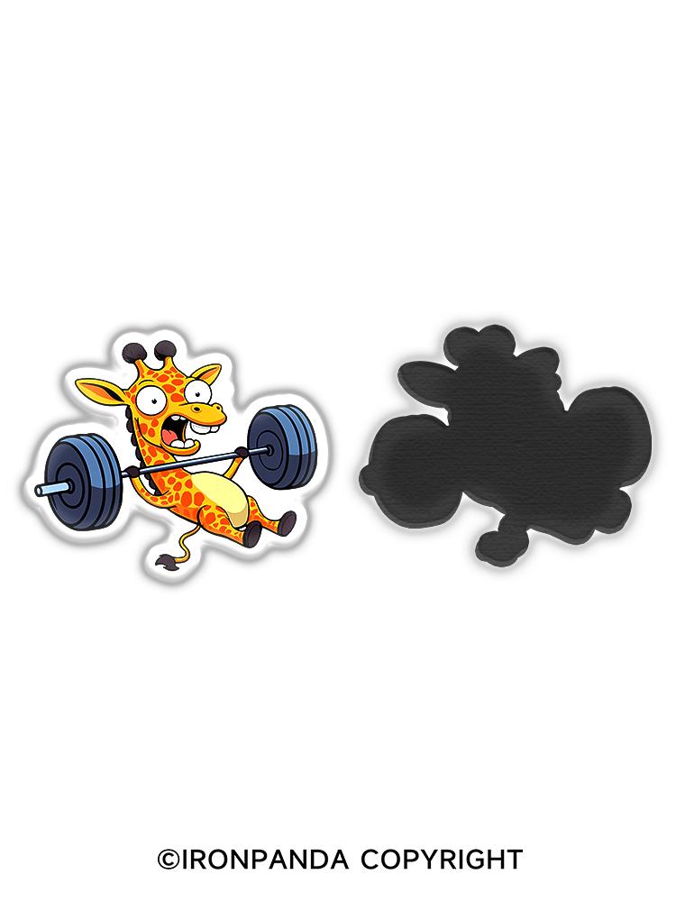 IronPanda If I die I die giraffe Fridge Magnet