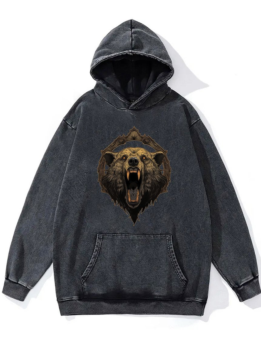 FIERCE BEAR Washed Gym Hoodie