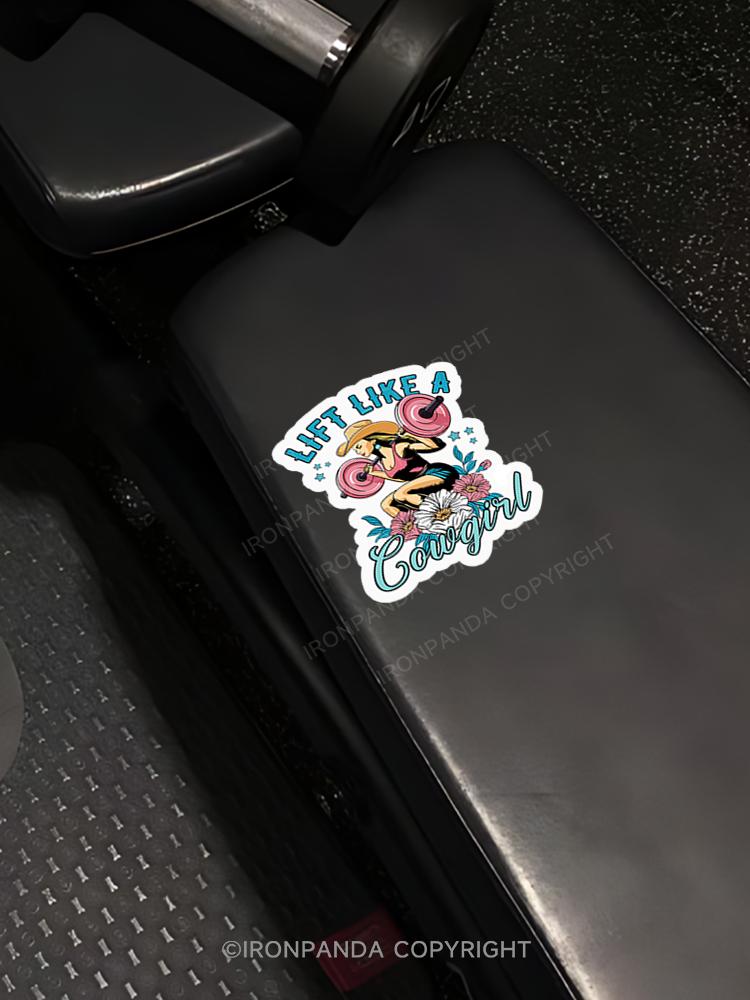 IronPanda lift like a cowgirl Sticker