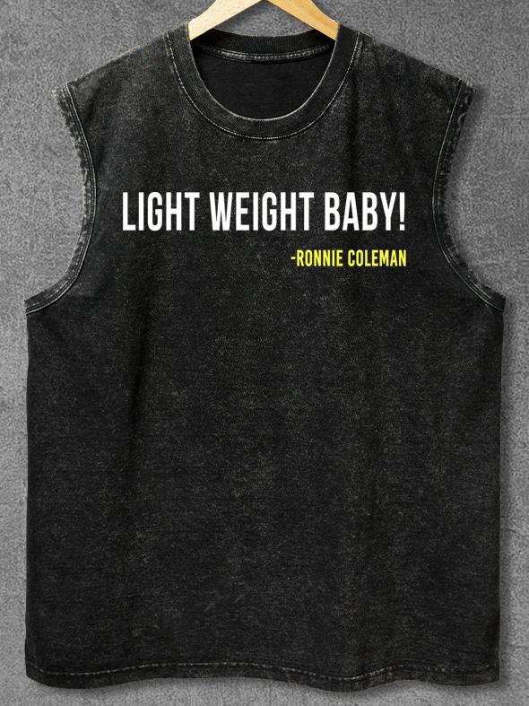 LIGHT WEIGHT BABY Washed Gym Tank