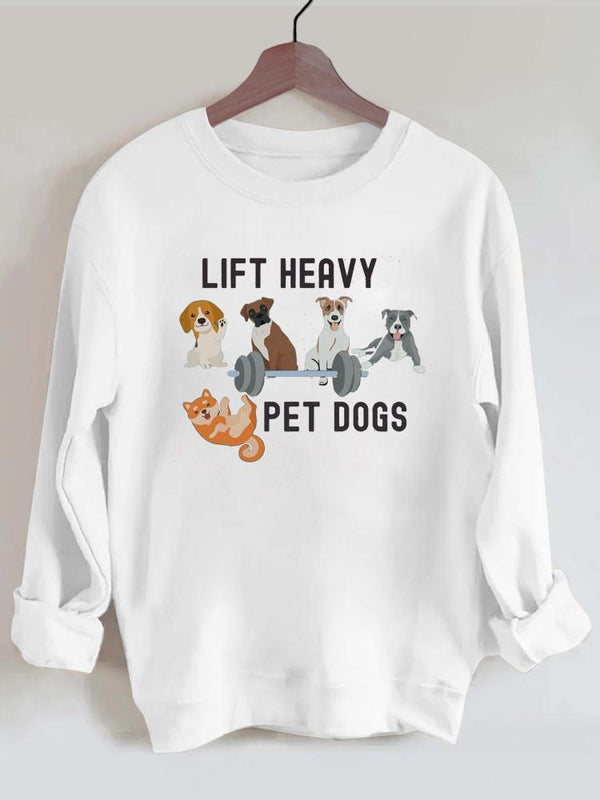 Lift Heavy Pet Dogs Gym Sweatshirt