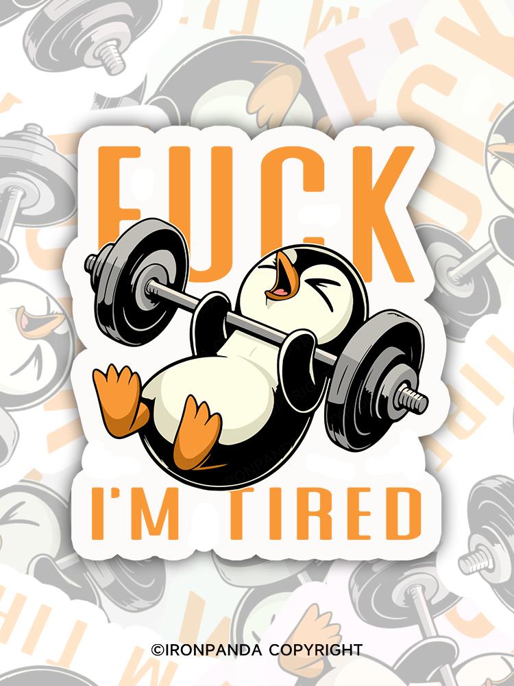 IronPanda fuck i'm tired Sticker