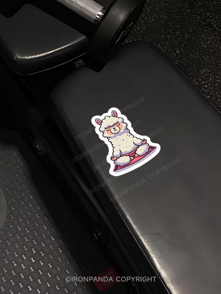 IronPanda yoga Sticker