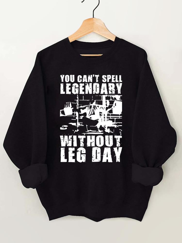Leg Day Vintage Gym Sweatshirt