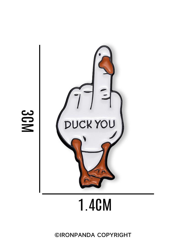 IronPanda DUCK YOU Pin