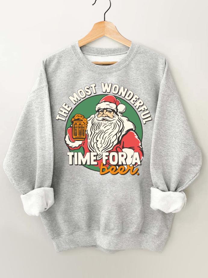 The Most Wonderful Time for A Beer Gym Sweatshirt