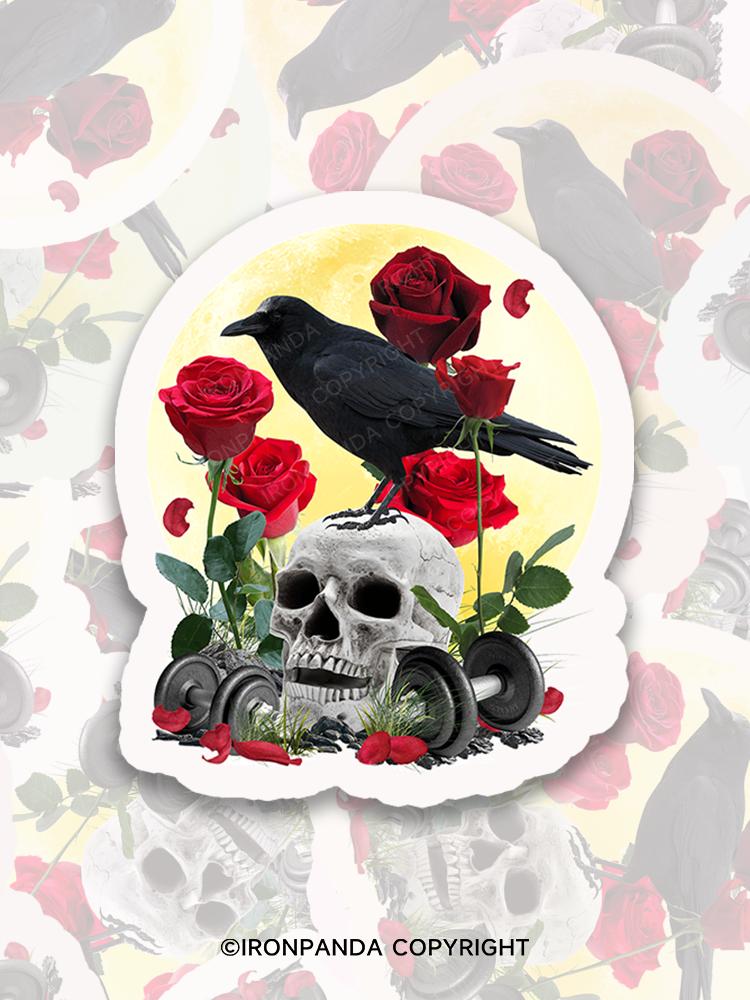 IronPanda Skull barbell Sticker