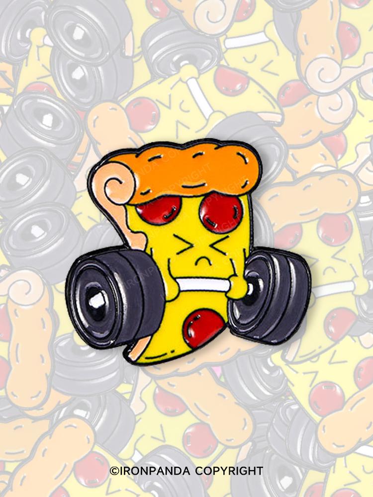 IronPanda Weightlifting Pizza Pin