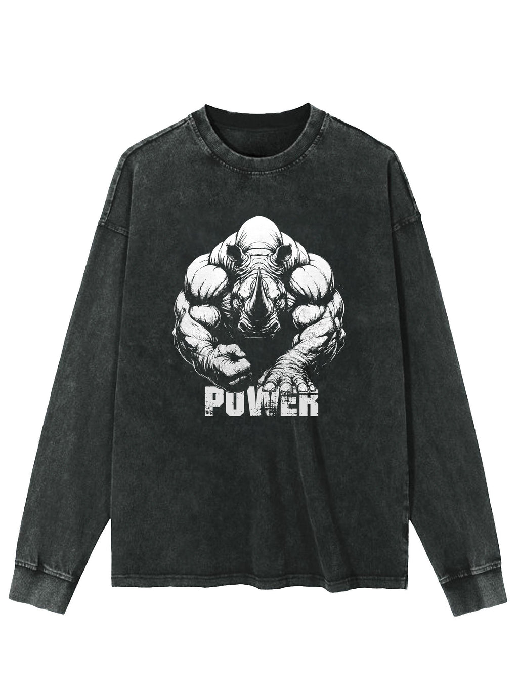 POWER RHINO WASHED LONG SLEEVE SHIRT