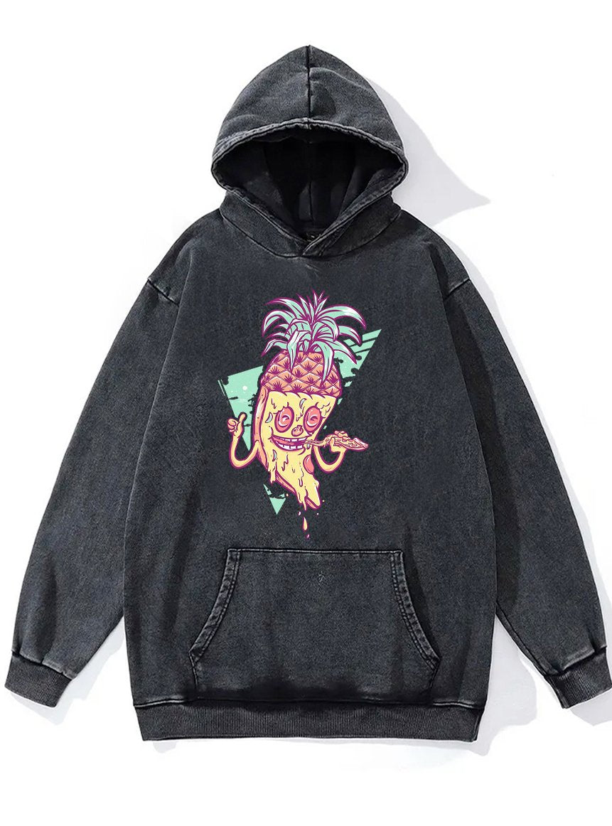 PIZZA PINEAPPLE Washed Gym Hoodie
