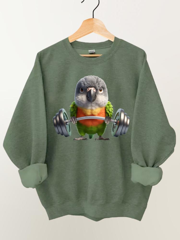 Ironpanda Lift Heavy Myna Bird Gym Sweatshirt