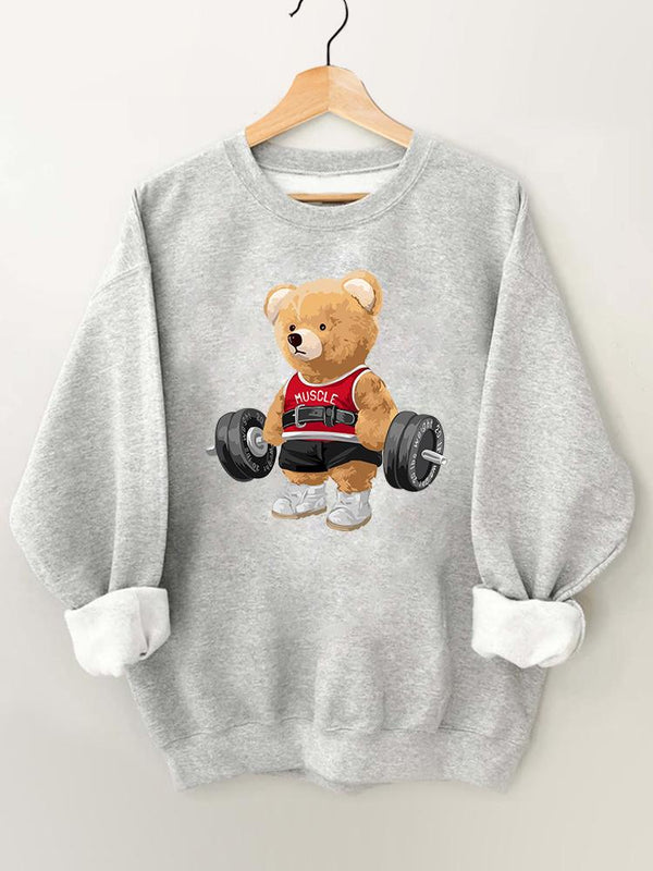EXERCISE BEAR Gym Sweatshirt