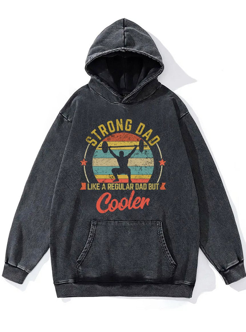 STRONG DAD COOLER Washed Gym Hoodie