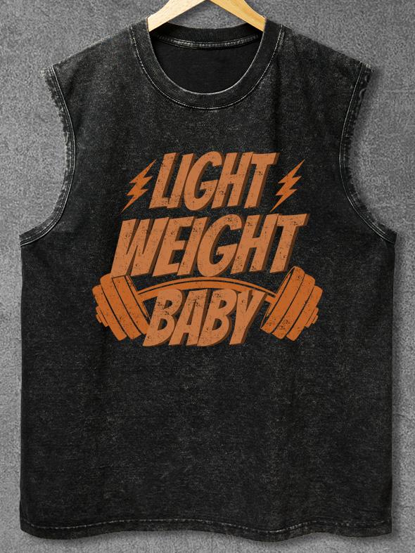 LIGHT WEIGHT BABY Washed Gym Tank