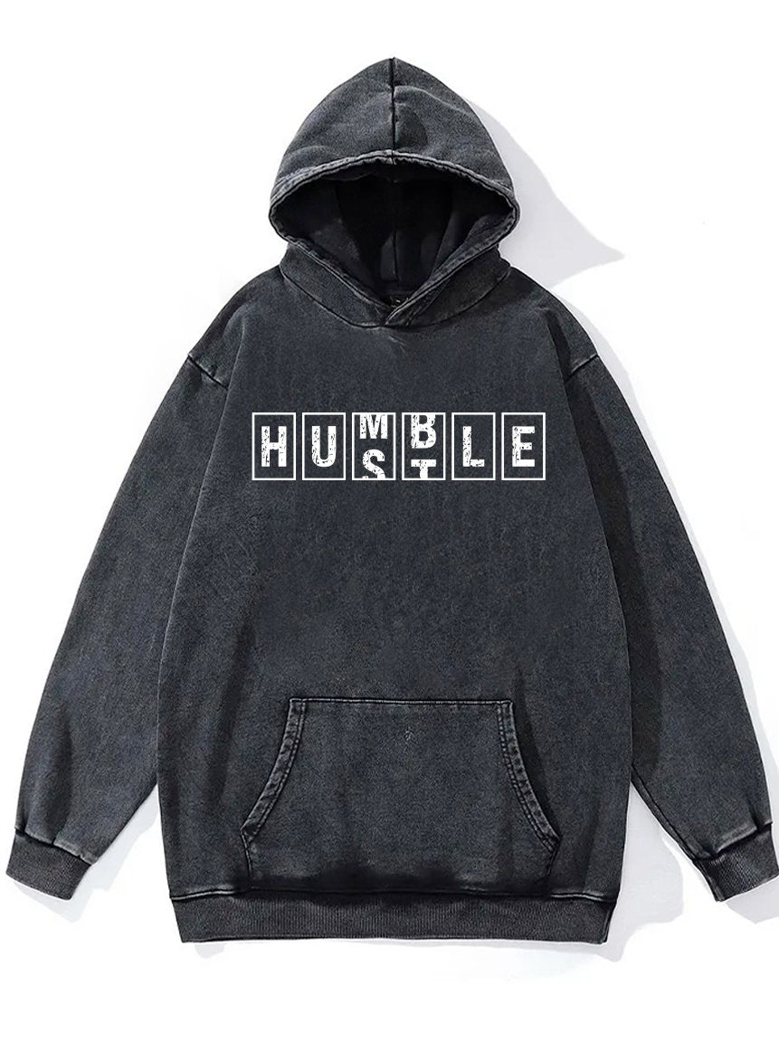 HUMBLE HUSTLE Washed Gym Hoodie