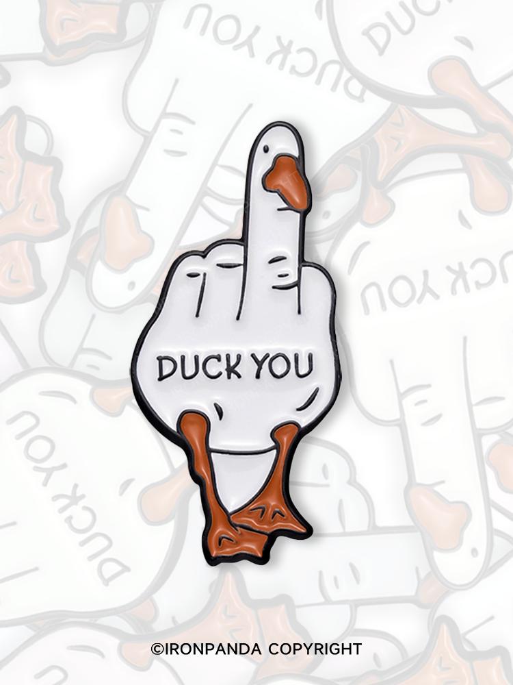IronPanda DUCK YOU Pin