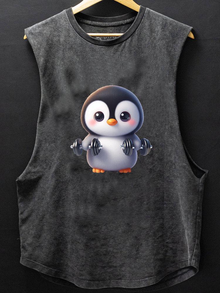 fitness penguin BOTTOM COTTON TANK