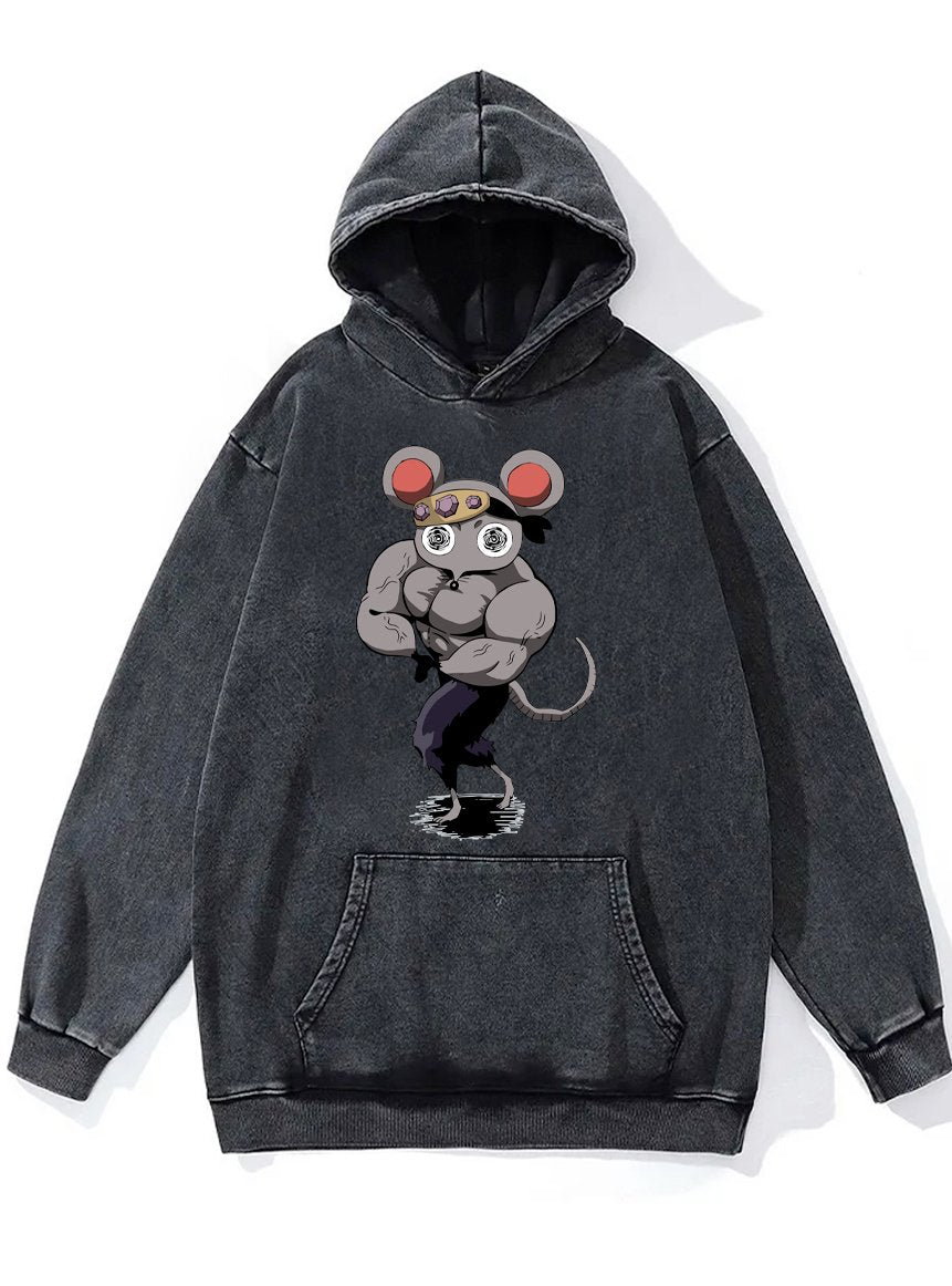 MUSCLE MICE Washed Gym Hoodie