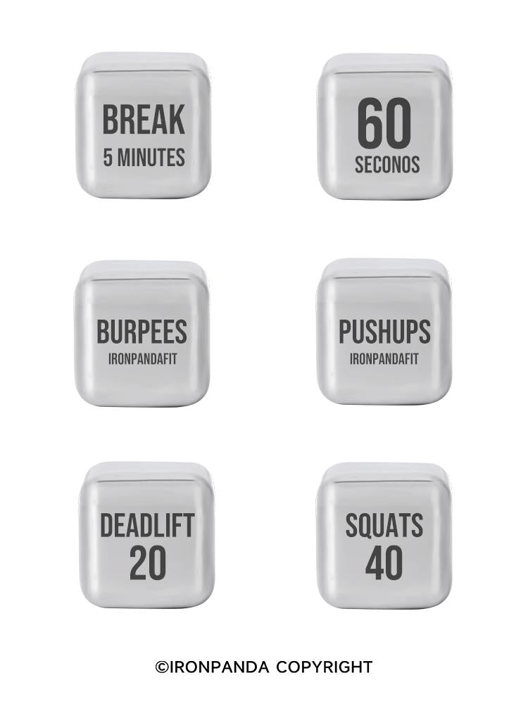 IronPanda Metal Workout Dice