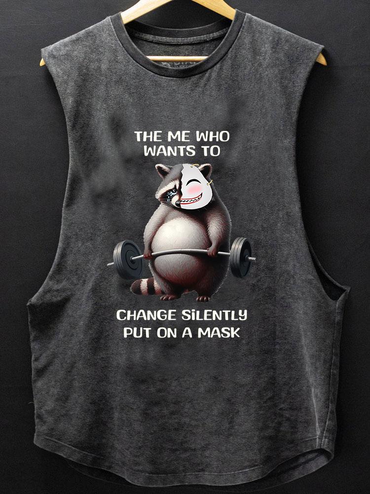 CHANGE SILENTLY RACCOON BOTTOM COTTON TANK