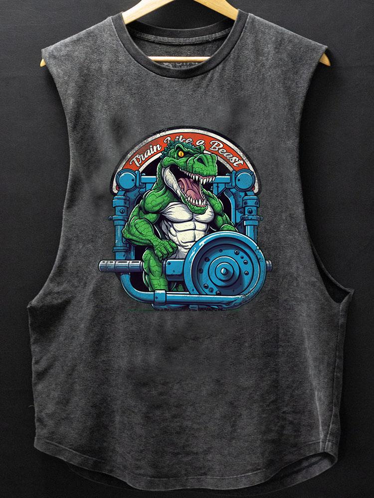 fitness crocodile SCOOP BOTTOM COTTON TANK