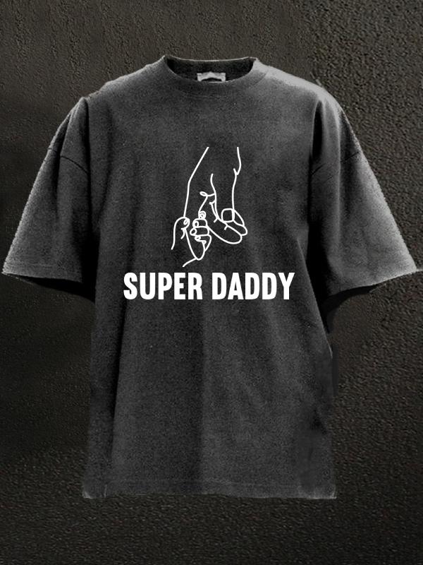 Super Daddy Washed Gym Shirt