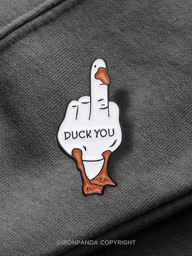 IronPanda DUCK YOU Pin