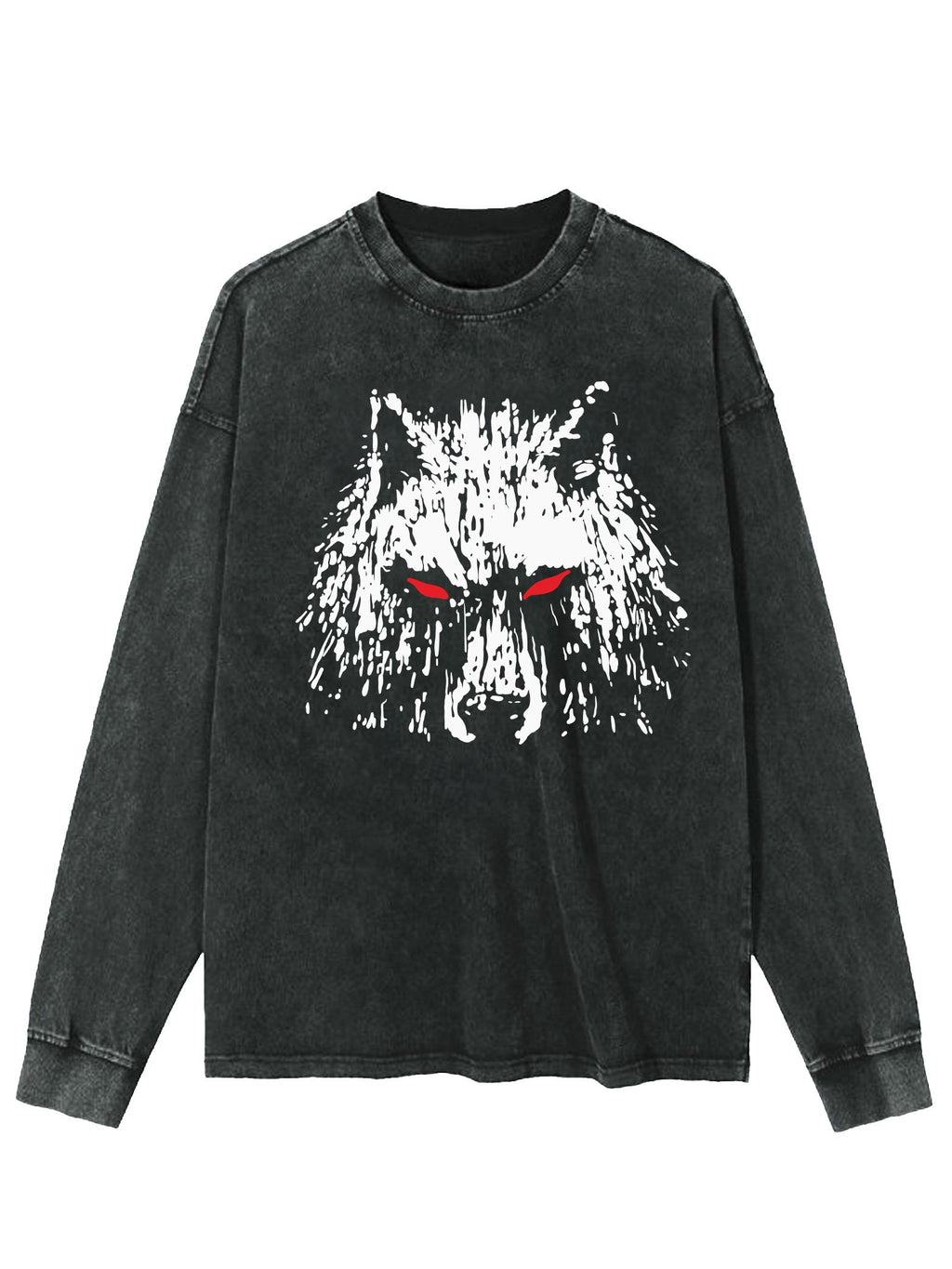 WOLF WASHED LONG SLEEVE SHIRT