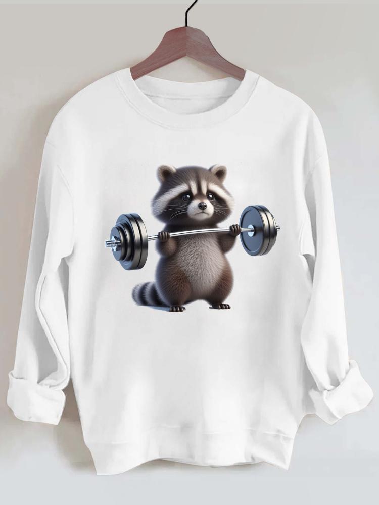 Ironpanda Lift Heavy Raccoon Baby Gym Sweatshirt