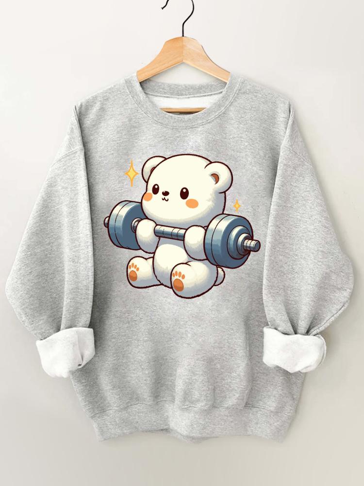 Ironpanda Lift Heavy Baby Bear Gym Sweatshirt