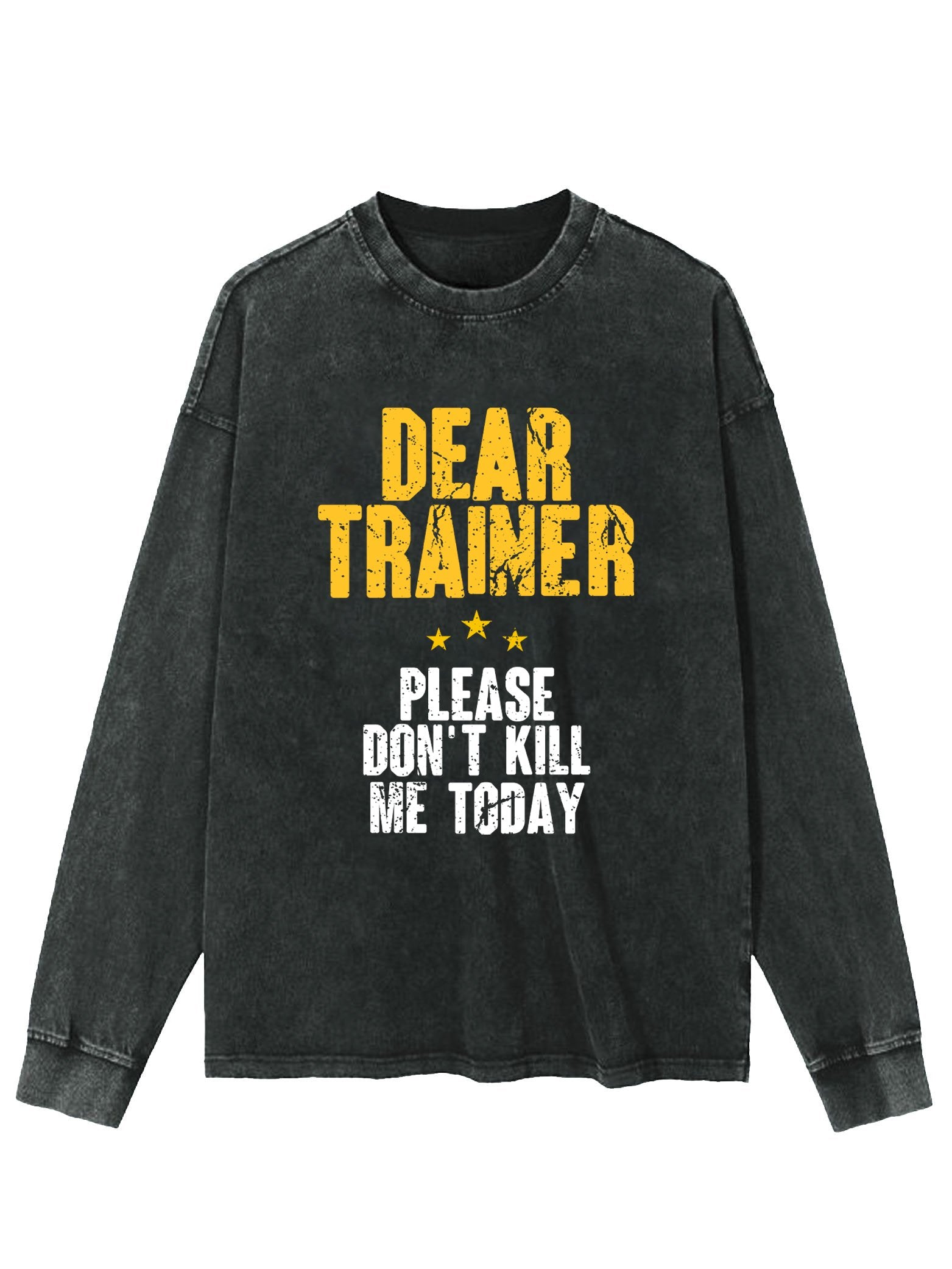 PLEASE DON'T KILL ME WASHED LONG SLEEVE SHIRT