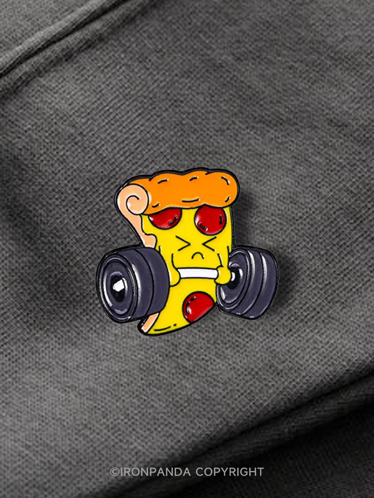 IronPanda Weightlifting Pizza Pin