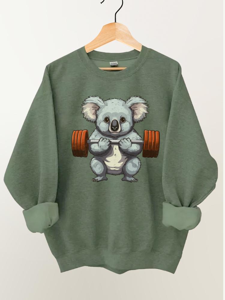 Weightlifting Koala Gym Sweatshirt