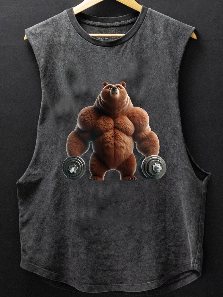 fitness bear BOTTOM COTTON TANK