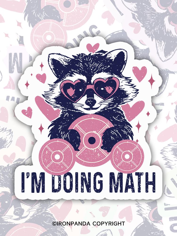 IronPanda I'M DOING MATH Sticker