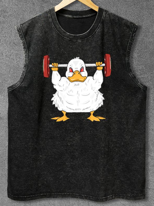 Strong duck Washed Gym Tank