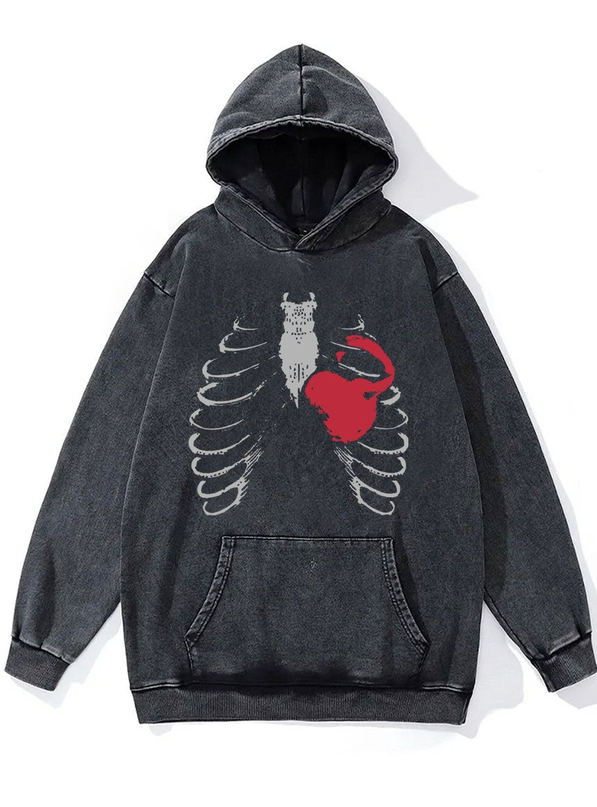 HEARTBEAT Washed Gym Hoodie