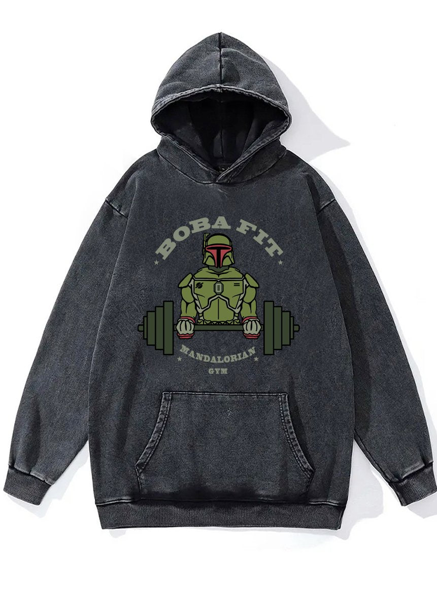 BOBA FIT RESISTANCE TRANING Washed Gym Hoodie