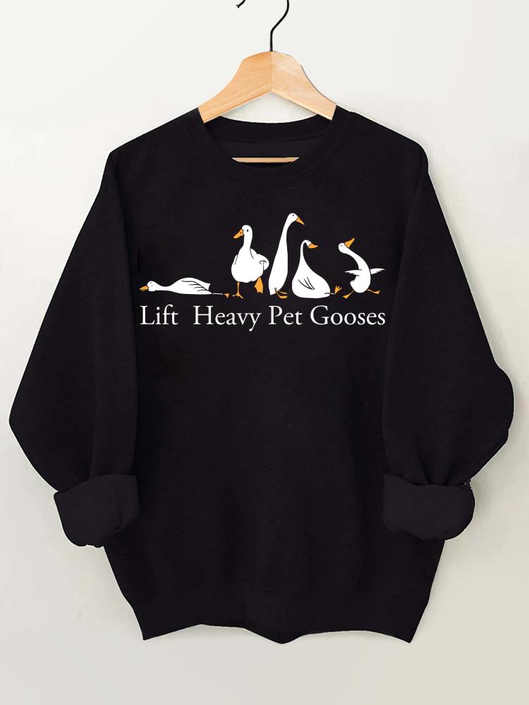 Lift Heavy Pet Gooses Gym Sweatshirt