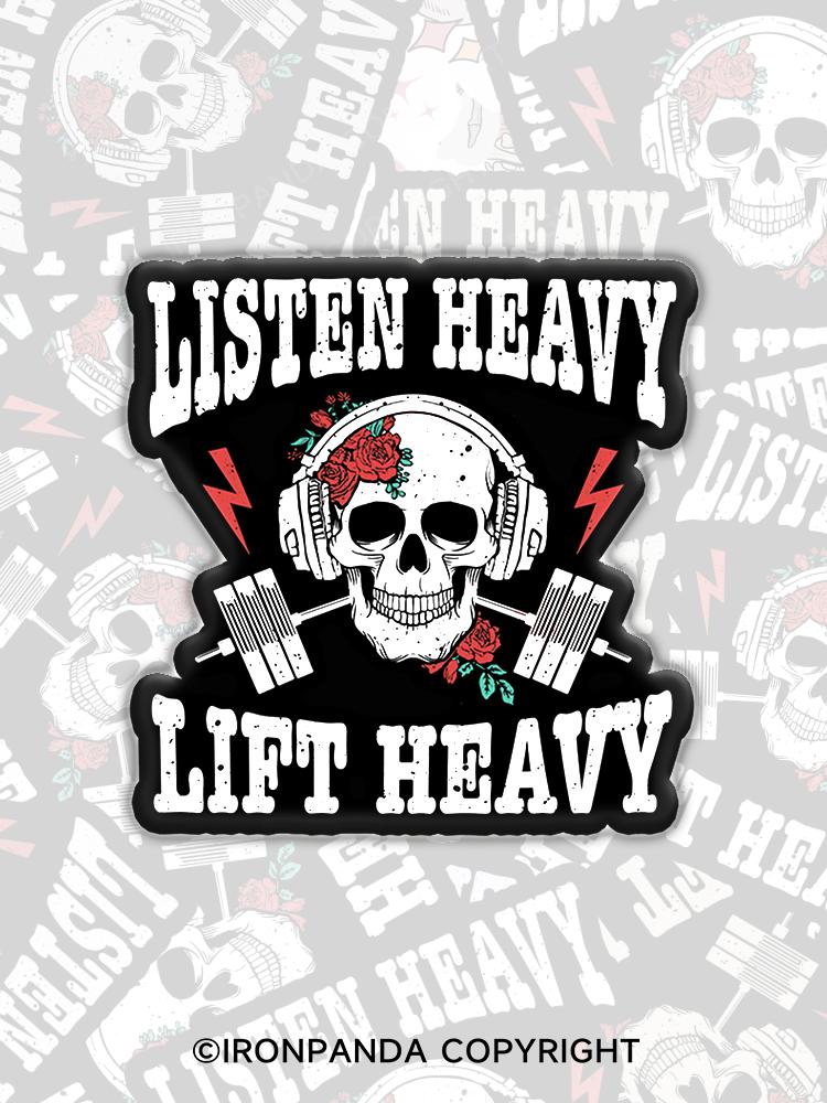 IronPanda LISTEN HEAVY LIFT HEAVY Fridge Magnet