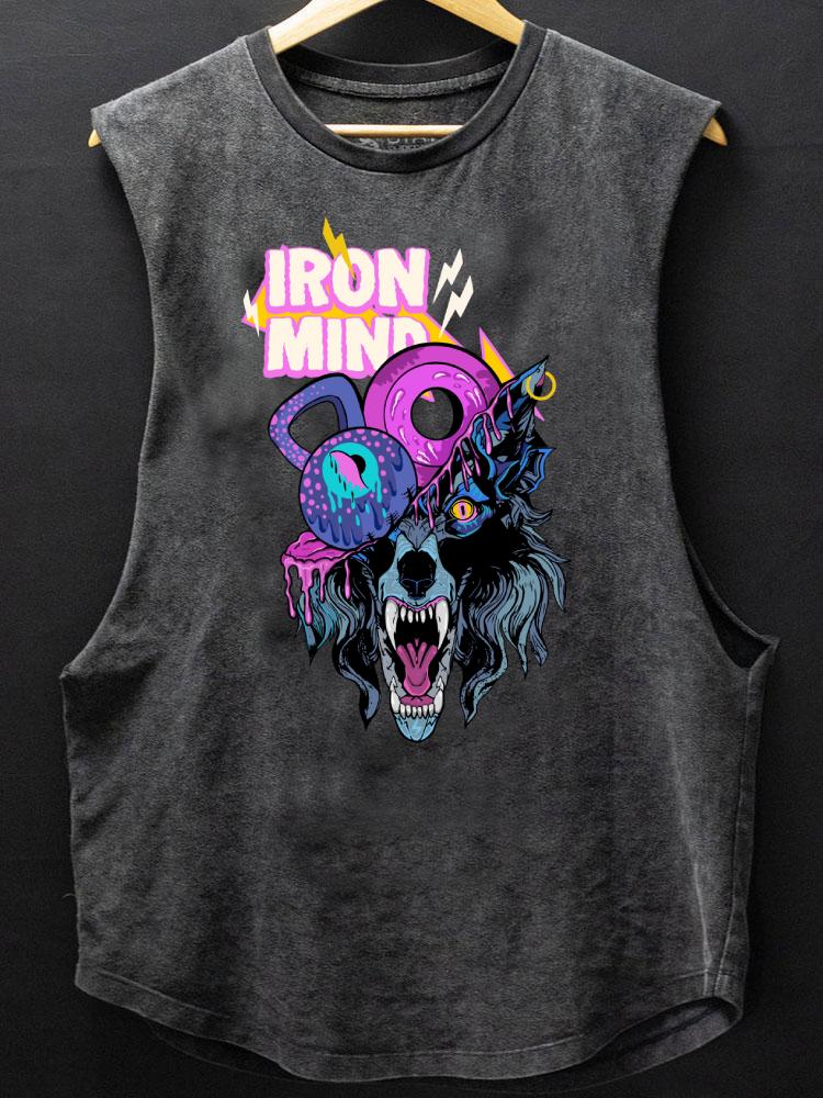 iron mind wolf head SCOOP BOTTOM COTTON TANK